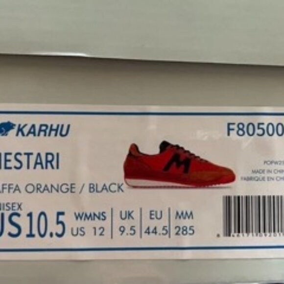 Karhu Athletic Sneakers in Orange and Tan with Black Detail main image 8